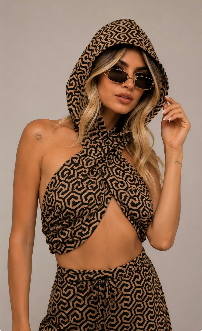 Top Atenea capucha